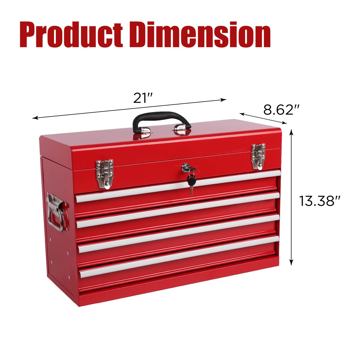 Heavy Duty Metal Tool Box, photo 2