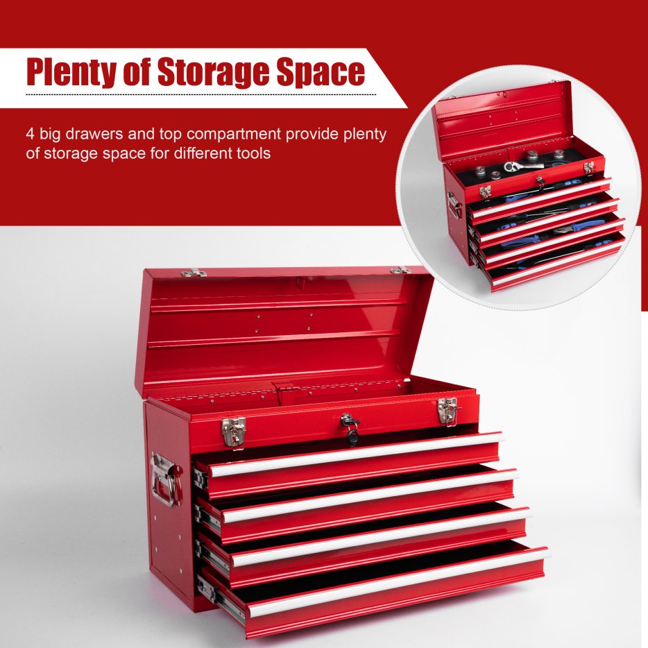 Heavy Duty Metal Tool Box, photo 3