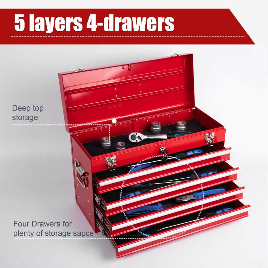 Heavy Duty Metal Tool Box, photo 4