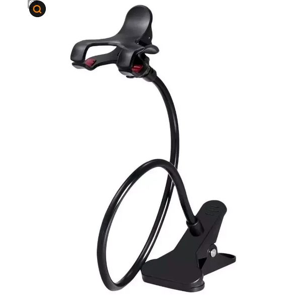 Universal Lazy Mobile Phone Gooseneck Stand Holder Flexible Bed Desk Table Clip